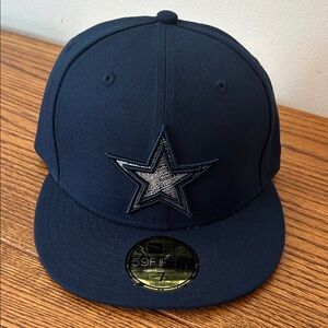 Dallas Cowboys New Era Navy Blue Fitted Hat - Size 7
